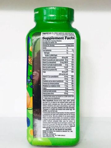 [Mỹ] Kẹo bổ sung Vitamin Vitafusion MultiVites 260 viên