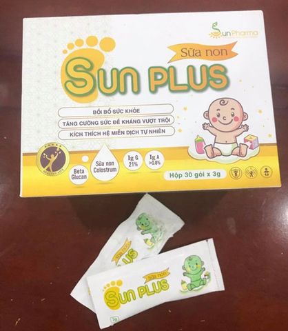Sữa non Sun Plus Hỗ Trợ Giúp Tăng Cường Đề Kháng Cho Bé