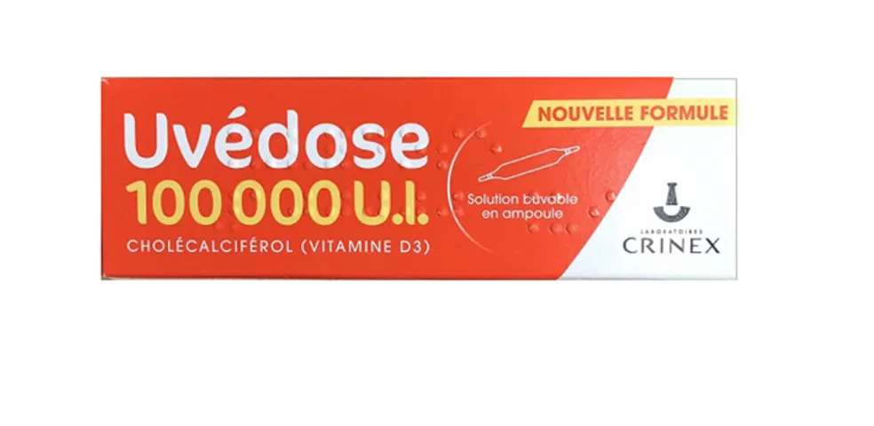 Ống Vitamin D3 Uvedose Liều Cao 100 000 U.I. Hàng Pháp