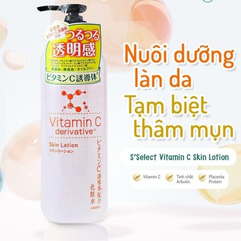 Nước Dưỡng Da Giúp Dưỡng Ẩm S Select Vitamin C Skin Lotion 500ml