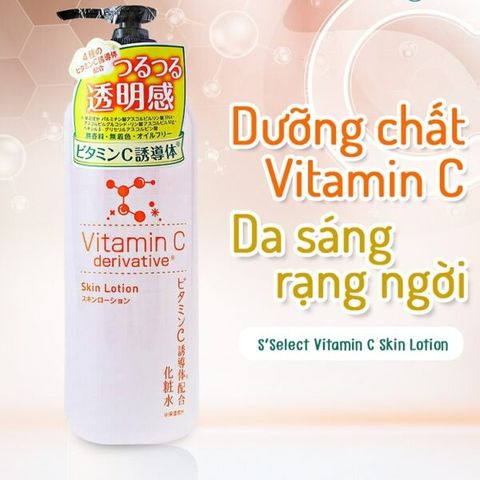 Nước Dưỡng Da Giúp Dưỡng Ẩm S Select Vitamin C Skin Lotion 500ml