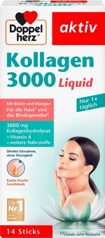 [Đức] Hộp 14 gói collagen 3000mg dạng nước Doppelherz
