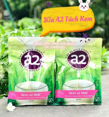 Sữa A2 tách kem Skim a2 Milk nội địa Úc túi 1kg