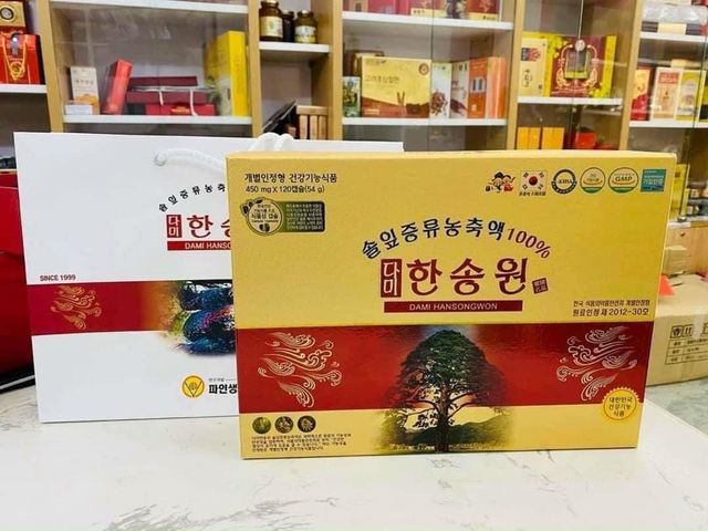 Tinh dầu thông đỏ Dami Hansongwon Hàn Quốc 120 viên