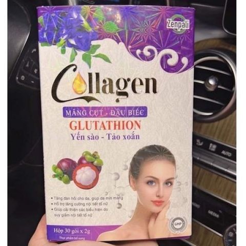 Collagen Măng Cụt Đậu Biếc Zenpali Giúp Giữ Mãi Tuổi Thanh Xuân