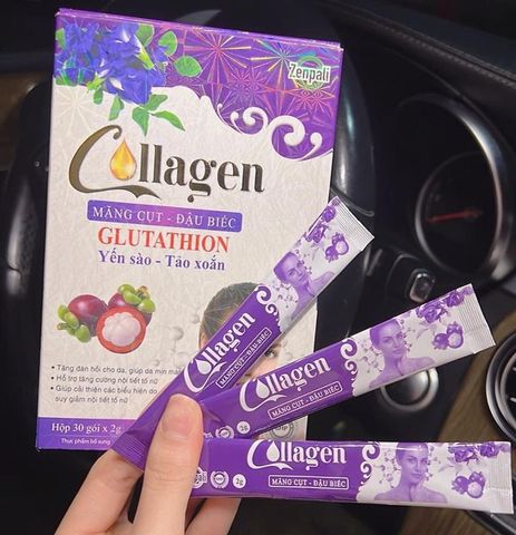 Collagen Măng Cụt Đậu Biếc Zenpali Giúp Giữ Mãi Tuổi Thanh Xuân
