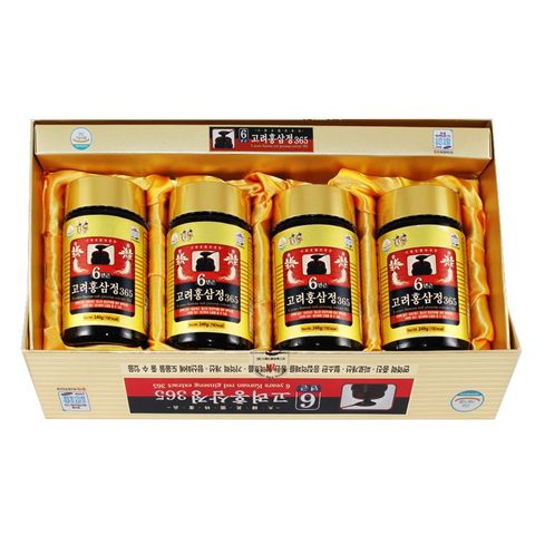 Cao Hồng Sâm Daehan Hàn Quốc Hộp 4 Lọ 250g - Tăng Cường Sức Khỏe, Giảm Mệt Mỏi, Quà Tặng Ý Nghĩa Cho Người Thân