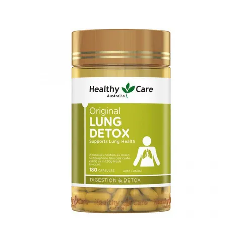 Hỗ trợ thải độc phổi Lung Detox lọ 180 viên - Healthy Care
