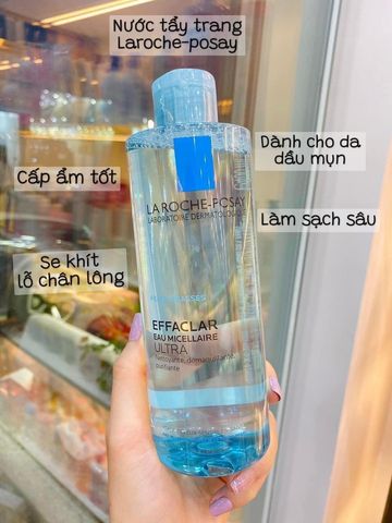 Nước tẩy trang cho da dầu 400ml - La Roche Posay