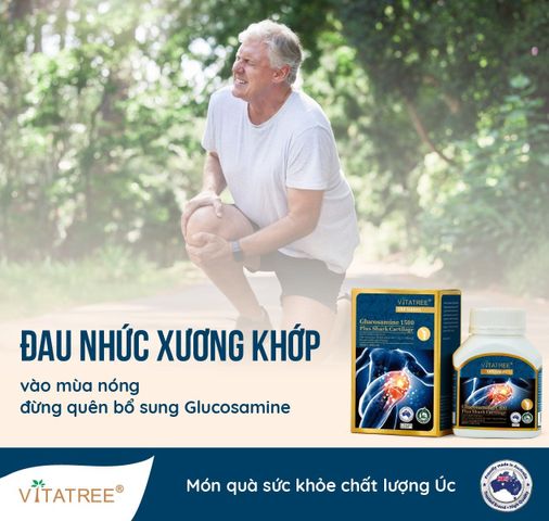Vitatree Glucosamine 1500mg Plus Shark Cartilage - Hỗ Trợ Sụn Khớp Từ Úc - Lọ 100 Viên Chất Lượng 