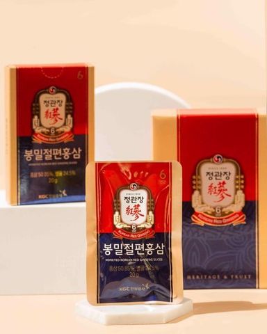 Hồng Sâm Thái Lát Tẩm Mật Ong KGC - Sản Phẩm Chăm Sóc Sức Khỏe Hàn Quốc 120g, Tăng Cường Đề Kháng Và Nâng Cao Sức Khỏe