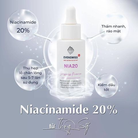 Tinh chất Serum Evenswiss Nia 20% (30ml)