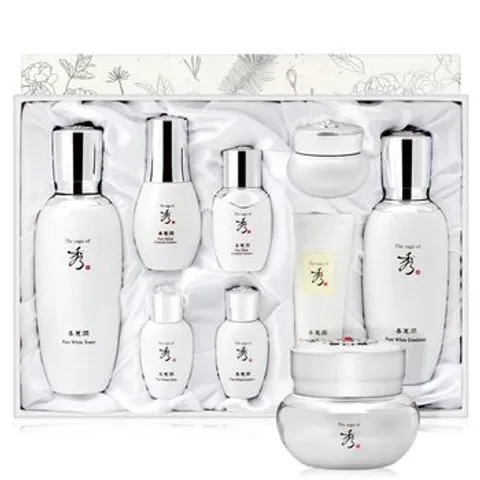 Set dưỡng trắng da Saga of Xiu Pure White Set 8 sản phẩm