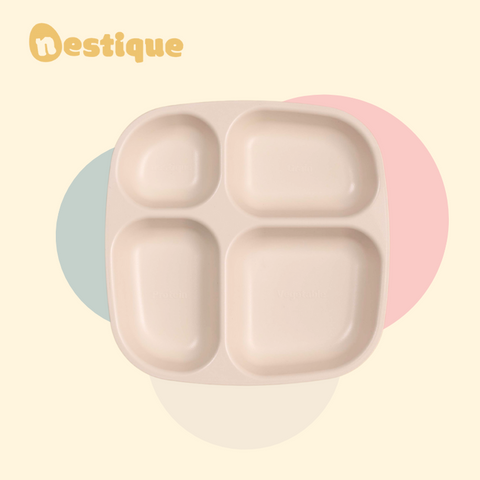 Khay Ăn Kiêng Cao Cấp 4 Ngăn Nestique N-31 - Thiết Kế Thân Thiện Môi Trường, An Toàn Cho Sức Khỏe, BPA-Free, Đa Năng