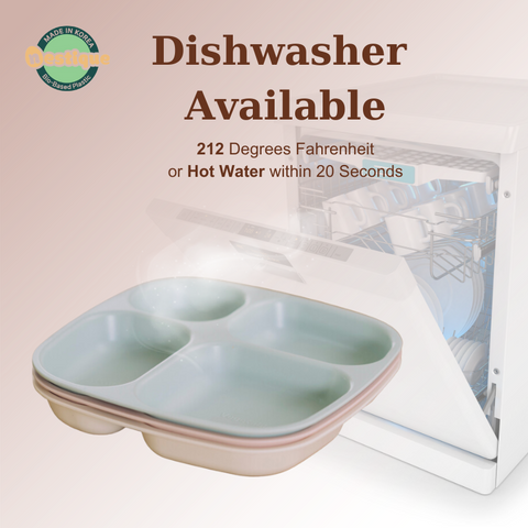 Khay Ăn Kiêng Cao Cấp 4 Ngăn Nestique N-31 - Thiết Kế Thân Thiện Môi Trường, An Toàn Cho Sức Khỏe, BPA-Free, Đa Năng