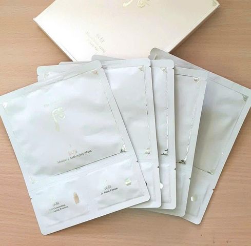 Combo 5 miếng mặt nạ trẻ hóa da Whoo Bichup Moisture Anti-aging Mask