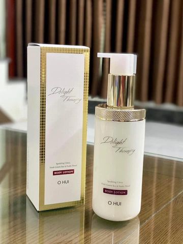 Sữa Dưỡng Thể Trắng Da Mịn Màng OHUI Delight Therapy 300ml - Dưỡng Ẩm, Làm Sáng, Chống Oxy Hóa, Thư Giãn Da