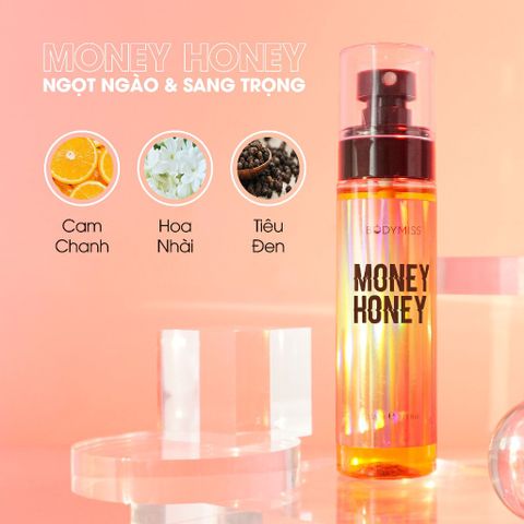 Body Mist Money Honey Xịt Thơm Toàn Thân 6 Giờ Bodymiss