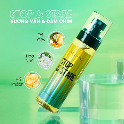 Body Mist Stop & Stare Xịt Thơm Toàn Thân 6 Giờ Bodymiss