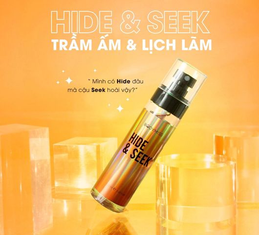 Body Mist Hide & Seek Xịt Thơm Toàn Thân 6 Giờ Bodymiss