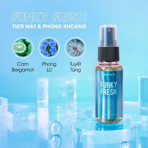 Body Mist Funky Fresh Xịt Thơm Toàn Thân 6 Giờ Bodymiss