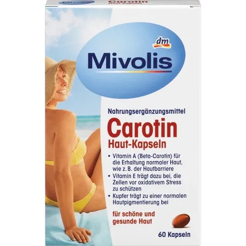 Viên Uống Chống Nắng hàng ngày Mivolis Carotin, 60 Viên