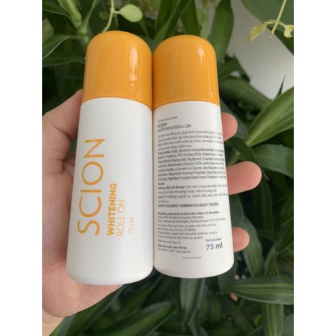 Lăn Khử Mùi Scion Nuskin Pure White 75ml - Kháng Khuẩn, Giúp Da Mịn Màng, Thơm Nguyên Ngày, Không Gây Vết Ố Áo