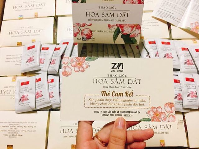 Hoa Sâm Đất Hộp 20 gói  Viên Uống Giúp Tan Mỡ Giảm Cân