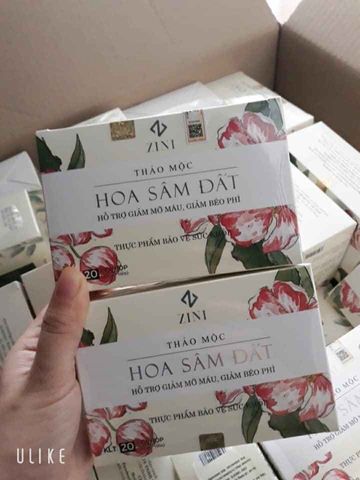 Hoa Sâm Đất Hộp 20 gói  Viên Uống Giúp Tan Mỡ Giảm Cân