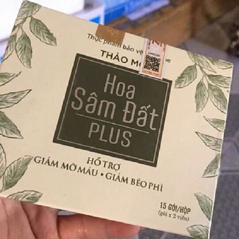 Viên Thảo Mộc Hoa Sâm Đất Plus Hộp 15 gói hỗ trợ giảm cân