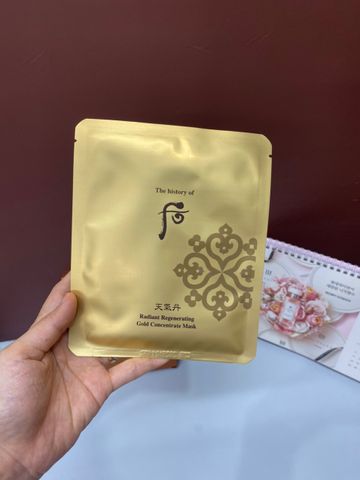 Combo 2 miếng mặt nạ tinh chất vàng Whoo Radiant Regenerating Gold