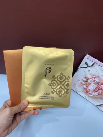 Combo 2 miếng mặt nạ tinh chất vàng Whoo Radiant Regenerating Gold