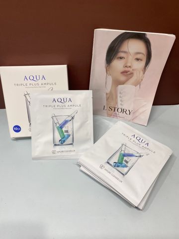 Mặt Nạ Dưỡng Ẩm Amore Pacific Aqua Triple Plus - Cấp Ẩm, Dưỡng Trắng Da, Phù Hợp Với Mọi Loại Da, Hộp 10 Miếng