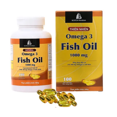 Omega 3 Fish Oil 1000mg - Viên dầu cá thiên nhiên (H/100viên)