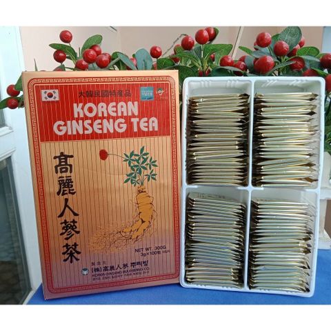 Trà Sâm Hàn Quốc Buleebang - Thức Uống Tăng Cường Sinh Lực, Giảm Căng Thẳng, Hỗ Trợ Sức Khỏe 100 Gói x 3g