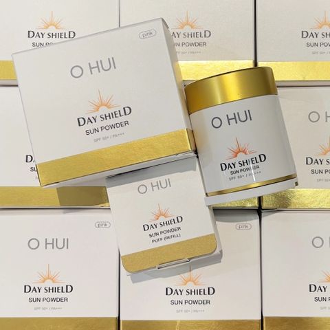 Phấn Phủ Chống Nắng OHUI Day Shield Perfect Sun Powder SPF50+/PA+++ - Chống Nắng và Dưỡng Trắng Da, Độ Bám Lâu, Tiện Lợi