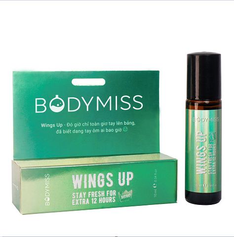 Lăn Nách Niacinamide 5% và Lá Trầu Không WingUps Bodymiss 10ml