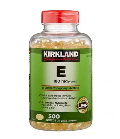 Vitamin E 400 IU nắp đỏ Kirkland Signature 500 viên