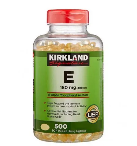 Vitamin E 400 IU Hộp 500 Viên  Kirkland  Nắp Đỏ  Của Mỹ Chính Hãng