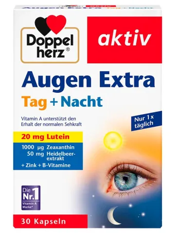 Viên Uống Bổ Mắt Doppelherz Augen Extra Tag Nacht, 30viên Đức