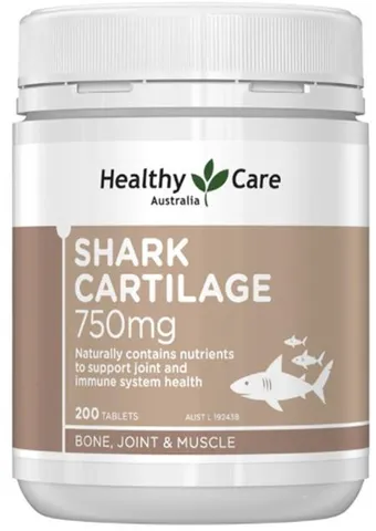 Sụn Vi Cá Shark Cartilage 750mg Healthy Care Hỗ Trợ Xương Khớp