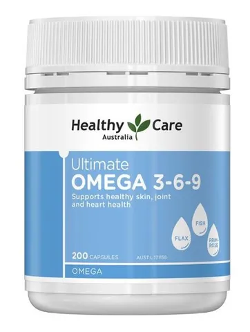 Ultimate Omega 3 6 9 Healthy Care Hỗ Trợ Sức Khỏe 200 Viên