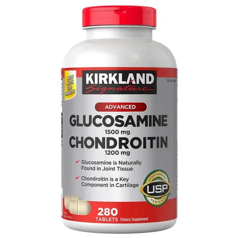 Kirkland Glucosamine 1500mg & Chondroiitin 1200mg (Mẫu mới 280 viên)
