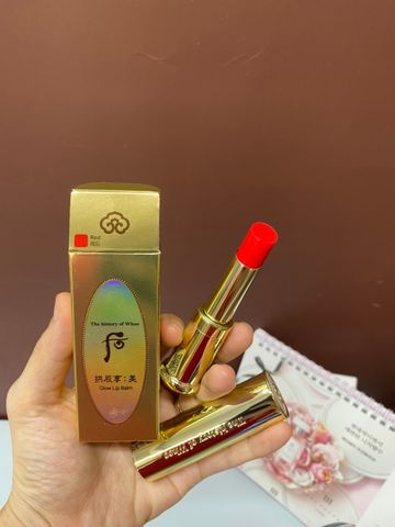 Son Dưỡng Môi Whoo Mi Glow Lip Balm SPF10 - Chống Nắng, Giữ Ẩm, Màu Hồng Tự Nhiên, Phục Hồi Đối Môi Khô Nứt Nẻ