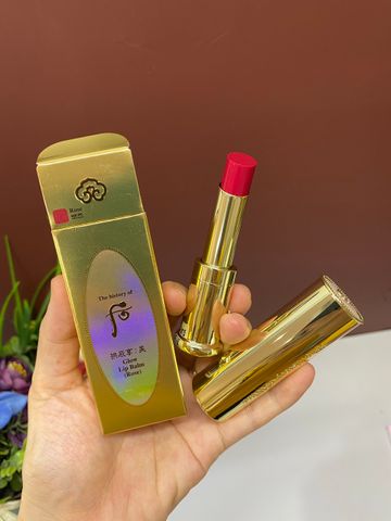 Son Dưỡng Môi Whoo Mi Glow Lip Balm SPF10 - Chống Nắng, Giữ Ẩm, Màu Hồng Tự Nhiên, Phục Hồi Đối Môi Khô Nứt Nẻ