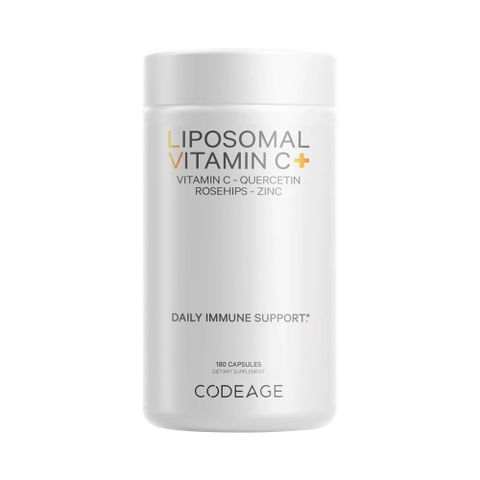 Viên Uống Bổ Sung Vitamin C Codeage Liposomal 180 Viên - Tăng Cường Miễn Dịch & Làm Đẹp Da, Công Nghệ Hấp Thụ Cao