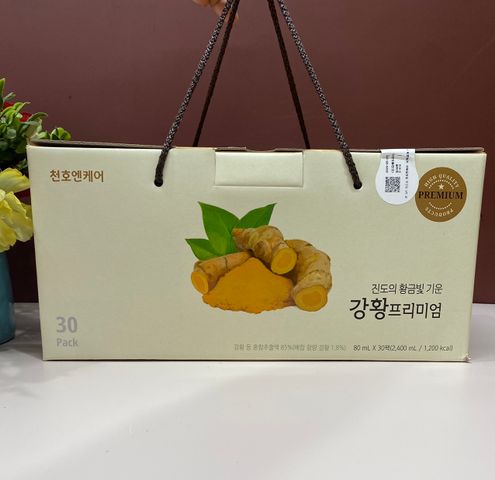 Hồng Sâm Tinh Nghệ Chunho Ncare Hàn Quốc - Giải Pháp Giảm Đau Dạ Dày, Tăng Cường Miễn Dịch, Dưỡng Da Sáng Khỏe - Hộp 30 Gói x 80ml