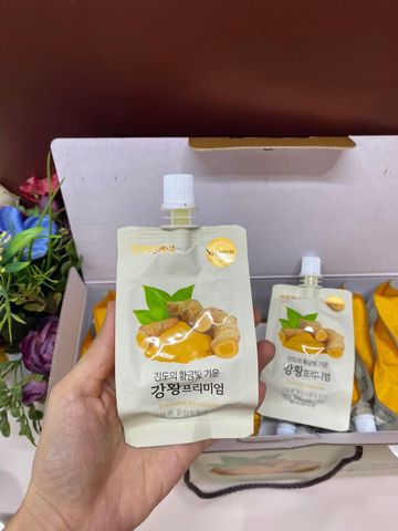 Hồng Sâm Tinh Nghệ Chunho Ncare Hàn Quốc - Giải Pháp Giảm Đau Dạ Dày, Tăng Cường Miễn Dịch, Dưỡng Da Sáng Khỏe - Hộp 30 Gói x 80ml