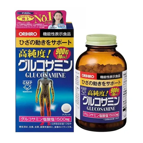 Viên nén Glucosamine Orihiro 1500mg hỗ trợ xương khớp (900 viên)