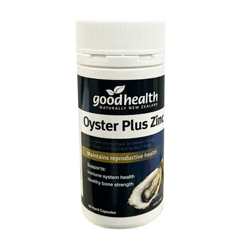 Tinh chất hàu Oyster plus Goodhealth New Zealand (Chai 60 Viên )
